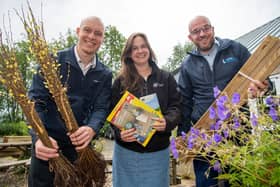 Mike Bosworth-Payne from Miller Homes, Amy Dennett from Derbyshire Wildlife Trust and Sean Wall from Jewson Major Build Solutions