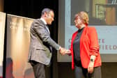 Andrew Byrne, Chair of Destination Chesterfield with Cllr Tricia Gilby, Vice-Chair of Destination Chesterfield