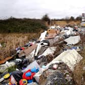 A view of a fly-tipping site near Erith in Kent, as statistics from DEFRA (Department for Environment, Food and Rural Affairs) show local authorities in England dealt with 1.13 million fly-tipping incidents during the year 2020/21 an increase of 16% from the 980,000 reported in 2019/20. Picture date: Friday February 4, 2022.