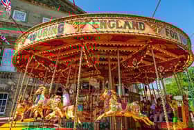 Carousel at the Seaside Fun event at Crich Tramway Village