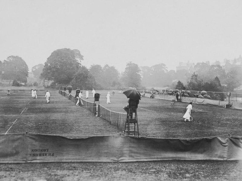 The Buxton Lawn Tennis tournament in August 1912.