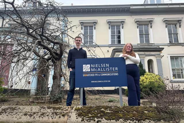Rory Hay, left, and Alice Blackwell from Nielsen McAllister.