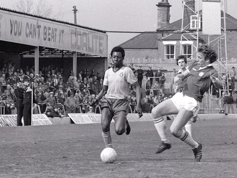 Chesterfield v Mansfield in 1979. Spireites won the game 1-0 in front of just under 5,000 fans.