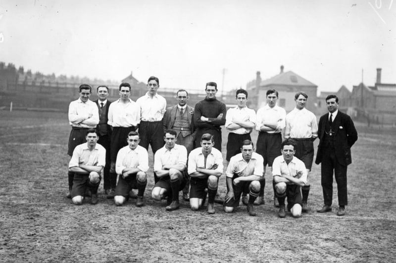 The Derby County team before a match on 1st March 1926.