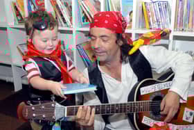 Furthest From The Sea celebrates all thing pirate. People can dress up in costume and enjoy music, food and drink. (Dressing up in pirate costume is a popular activity for many, pictured is a photo from 2008 of Book Start Day at Bulwell Library)