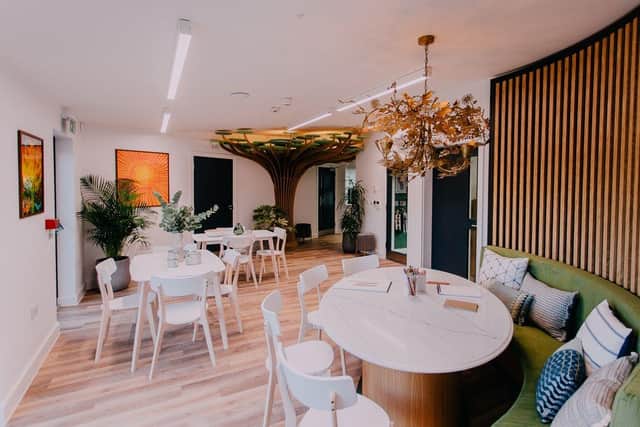 One of the rooms in the Saplings Building