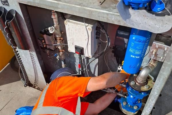 Dave working on an MTMS rail depot