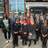 The Bemrose Schools parliamentary team with Catherine Atkinson