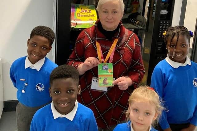Castleward Spencer Academy students with Wendy Lister