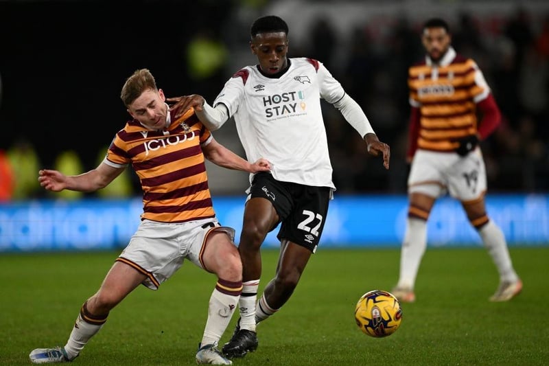 Fornah made just four first-team appearances for Forest after coming through the club's academy. He joined Derby after loan spells with Shrewsbury Town, Plymouth Argyle and Reading.