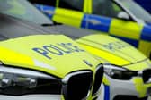 Stock image of police cars