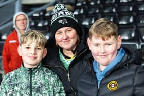 Derby County fans ahead of the Boxing Day win over West Bromwich Albion.