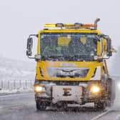 A gritter on the Glenshane Pass in the Sperrin Mountains of County Londonderry.