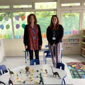 Kirstie and Kira, staff at the enhanced resource facility at Borrow Wood Primary School