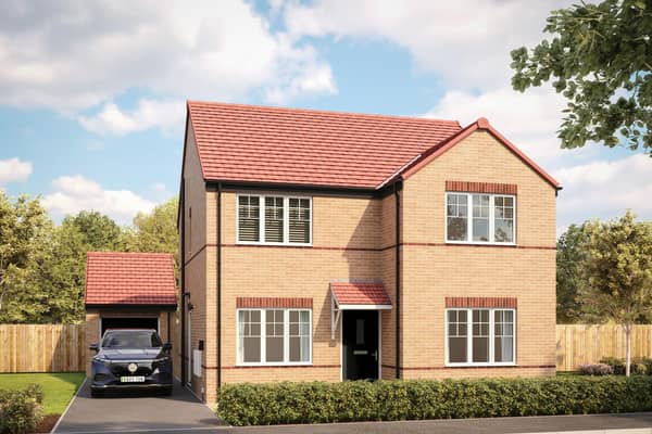 Now available - The Horbury (CGI shown) is one of the new family homes for sale at Cadley Village, Swadlincote