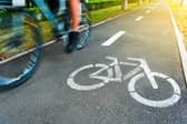 A stock image of a cyclist