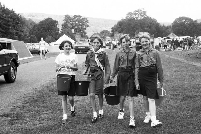 Peak 90 International Scout and Guide Camp at Chatsworth Park, July 1990.