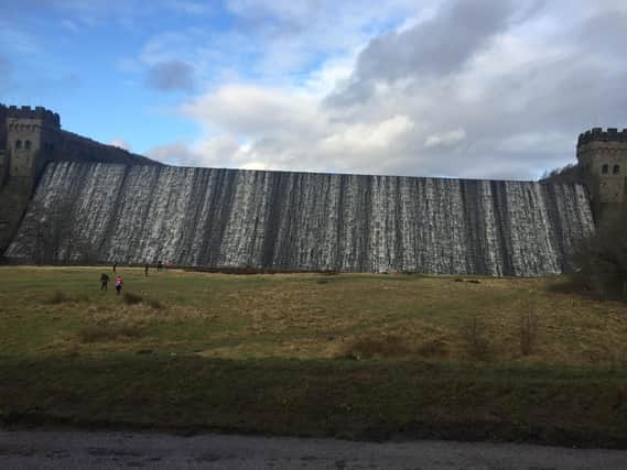 The water feature at Derwent Reservoir is a jaw dropping sight