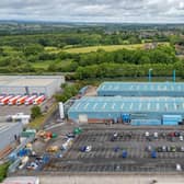 Aerial view of the Alfreton industrial site.