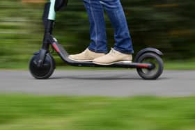 A stock image of an e-scooter
