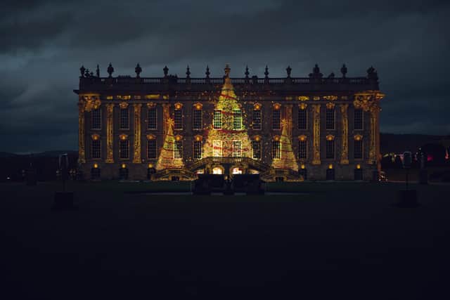 Chatsworth House at Christmas