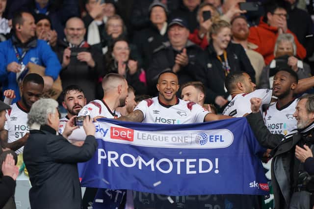 Derby County earnt promotion from League One this past season with a second place finish.