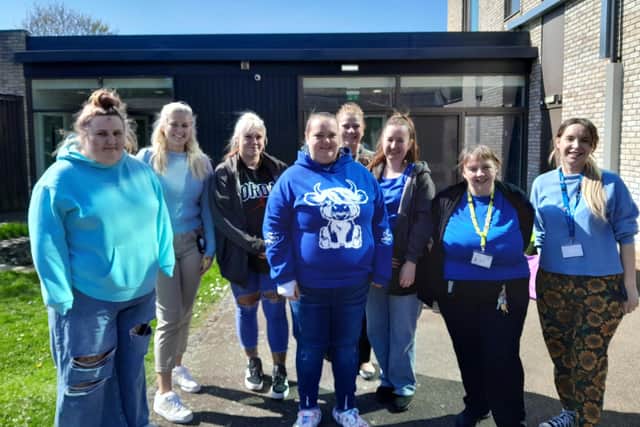 Service users at Cygnet Acer Clinic wear blue to celebrate World Autism Awareness Day