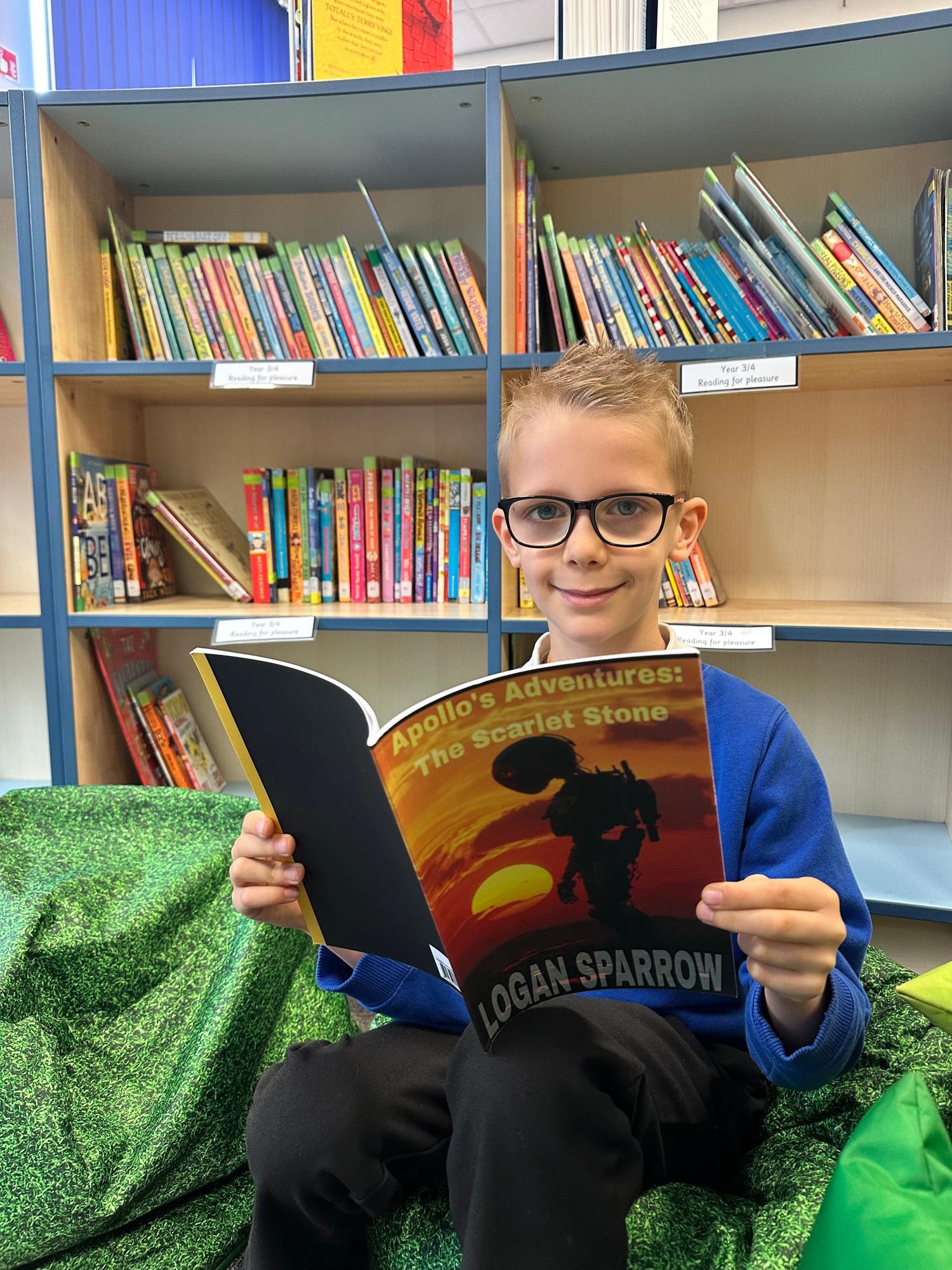 Flash fiction competition winner publishes own book aged seven