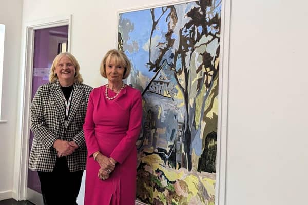 YMCA Derbyshire CEO Gillian Sewell and Elizabeth Fothergill.