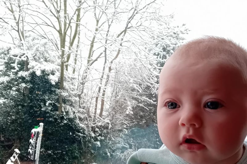 Cally Reavette said: "First snow for my youngest."