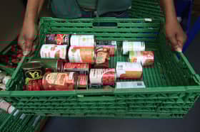 Food bank supplies.