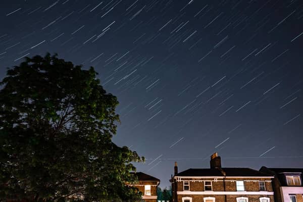 Meteor shower.