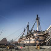 HMS Victory, Lord Nelson's flagship during the Battle of Trafalgar, is now in Portsmouth Historic Dockyard home
