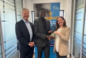 Abel was presented the award by JTL CEO Chris Claydon and Operations Director Clair Bradley.