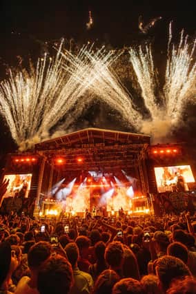 Unsigned Rotherham locals, The Reytons, ended their massive set with fireworks!