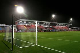 CRAWLEY, ENGLAND - JANUARY 22: A general view of the inside of the stadium prior to the Subway Women's League Cup match between Brighton & Hove Albion and Arsenal at Broadfield Stadium on January 22, 2025 in Crawley, England. (Photo by Steve Bardens/Getty Images) : Crawley Town are on the look out for a new manager following the sacking of Rob Elliot.