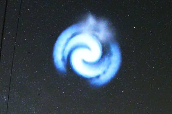 A webcam in Plaški, Croatia caught the spectacle in clear detail.