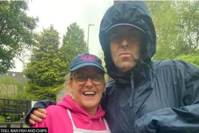 Liam Gallagher, who was believed to be holidaying nearby, popped into the popular Toll Bar Fish and Chips in Stoney Middleton earlier this year.