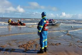 A man has died after being pulled from the sea at Skegness beach