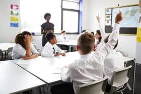 Stock picture of children in a classroom